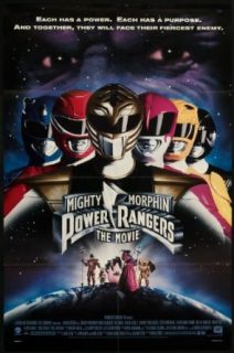 Mighty Morphin Power Rangers The Movie 1995 Original Movie Poster Action Johnny Yong Bosch, Karan Ashley, Steve Cardenas Entertainment Collectibles