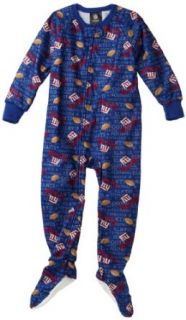 NFL Infant/Toddler Boys' New York Giants Blanket Sleeper (Blue, 2T)  Infant And Toddler Apparel  Clothing