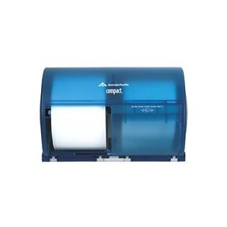 Georgia Pacific Compact 56783 Splash Blue Side By Side Double Roll Bathroom Tissue Dispenser: Industrial & Scientific