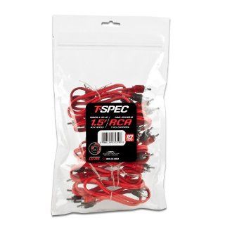 T Spec V6RCA 1 52 10 2 Channel V 6 Series RCA Cable 10 Pack  Vehicle Amplifier Power And Ground Cables 