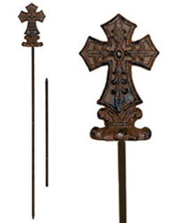 Rustic Crosses Decorative Garden Stake [GC14 787B] : Outdoor Statues : Patio, Lawn & Garden