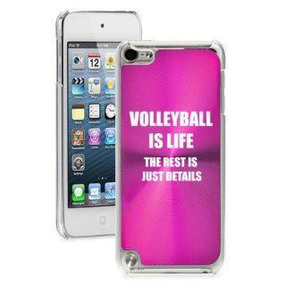 Apple iPod Touch 5th Generation Hot Pink 5B789 hard back case cover Volleyball is Life: Cell Phones & Accessories