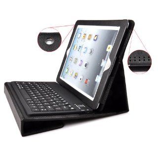 ZNU Leather Cover Bluetooth Wireless Keyboard for iPad: Computers & Accessories
