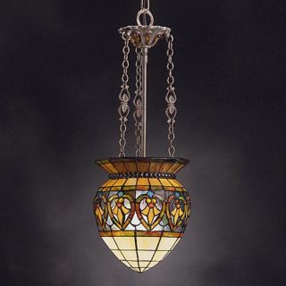 Kichler Art Glass Creations Inverted Pendant Light   8W in. Bronze   Tiffany Ceiling Lighting