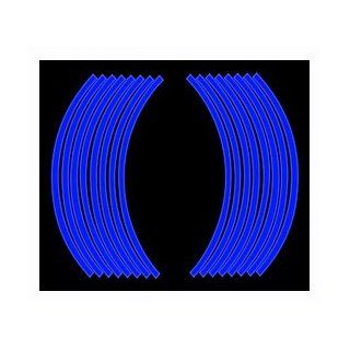 2 Sets X Motorcycle Wheel Rim Reflective Decal Tape Sticker Wheel Rim Tape for 18" Rim Blue Color: Automotive