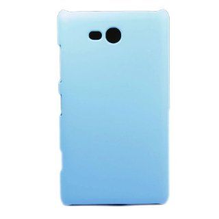 ivencase Rubber Smooth Hard Skin Case Cover for Nokia Lumia 820 Skyblue + One phone sticker + One "ivencase" Anti dust Plug Stopper: Cell Phones & Accessories