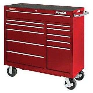 Waterloo   Traxx Tool Carts 41" 11 Drawer Bb Cart Red: 797 Trx4211   41" 11 drawer bb cart red: Office Products