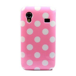 Easygoby Polka Dot Premium TPU Protective Skin Case Cover Shell for Samsung Galaxy Ace S5830 Pink: Cell Phones & Accessories
