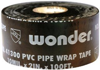 826 BK 2P Wonder Printed PVC Pipe Wrap Tape 2 Inches x 100 Feet, 10 Mil: Home Improvement