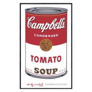 Campbells Soup I: Tomato   1968   18 x 12 in.   Framed Wall Art
