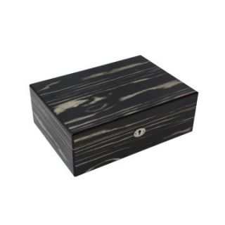 Bey Berk Ebony Wood Jewelry Box   11.25W x 4H in.   Womens Jewelry Boxes