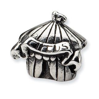 Sterling Silver Reflections Kids Circus Tent Bead: Bead Charms: Jewelry