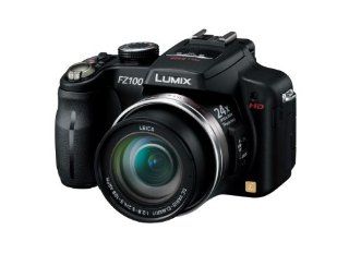Panasonic digital cameras Lumix black 14100000 pixels DMC FZ100 K great 24 x optical zoom 25 mm wide angle high speed continuous shooting, free angle 3.0 LCD full HD videos : Point And Shoot Digital Cameras : Camera & Photo