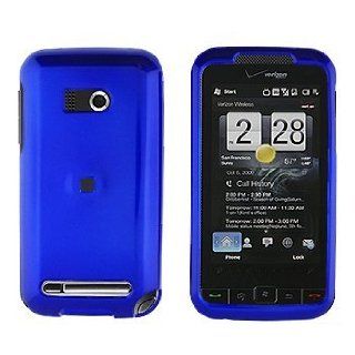 Premium Blue Snap On Cover Hard Case Cell Phone Protector with Optional Detachable Belt Clip for HTC Imagio XV6975 Cell Phones & Accessories