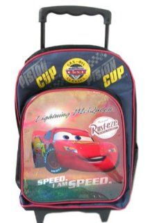 Disney Cars Rolling Backpack Luggage : Cars Full size School bag: Toys & Games