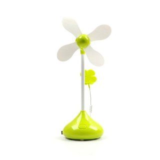 Green Usb Cooling Fan Fresh Color Soft Blades Usb Or Battery Powered: Computers & Accessories