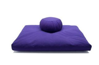 Kapok or Buckwheat Hull Zafu & Cotton Zabuton Meditation Cushion Yoga Pillow 2 pc Set : Yoga Blocks : Sports & Outdoors