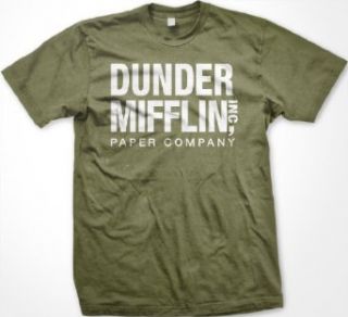 The Office TV Show Dunder Mifflin Paper Men's T shirt: Clothing