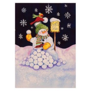 Toland 28 x 40 in. North Pole House Flag   Outdoor Decor