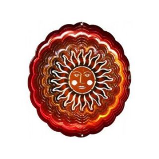 Next Innovations Sun Face Antique Red Copper Wind Spinner   12 in.   Wind Spinners