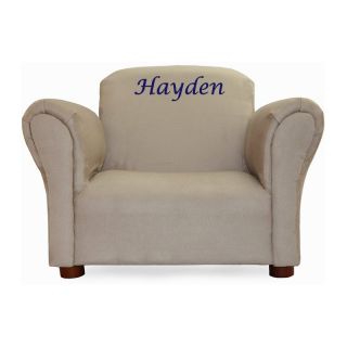 Fantasy Furniture Personalized Kids Mini Chair Khaki Microsuede   Specialty Chairs