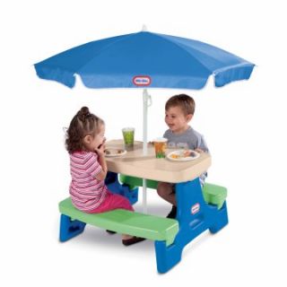 Little Tikes Easy Store Jr. Picnic Table with Umbrella
