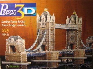 Puzz 3D London Tower Bridge (819 pieces): Toys & Games