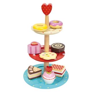 Le Toy Van Cake Stand Set   Play Kitchen Accessories