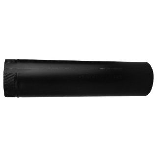 Speedi Products SP 24BP 824 8 Inch Diameter by 24 Inch Length 24 Gauge Black Stove Pipe   Ducting Components  