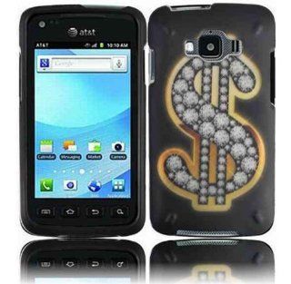Black Dollar Sign Hard Cover Case for Samsung Rugby Smart SGH I847: Cell Phones & Accessories