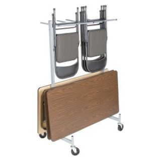 Raymond Products Hanging Folded Chair and Table Storage Truck for Lifetime Chairs   Compact Size   Table & Chair Carts