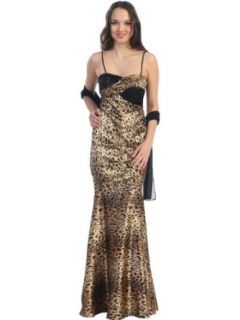 Sung Boutique Women's Animal Print Mermaid Dress at  Womens Clothing store