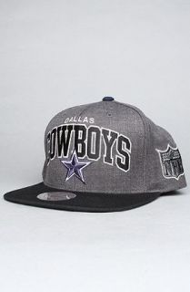 Mitchell & Ness The Dallas Cowboys Arch Logo G2 Snapback Hat in Gray,Hats for Men, One Size,Gray: Clothing