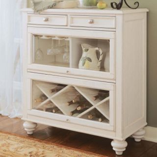 American Drew Camden Bookcase/Sideboard   White   Wine Furniture