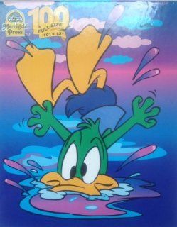 Tiny Toon Adventures "Baby Daffy Splash!" 100 Piece Puzzle: Toys & Games