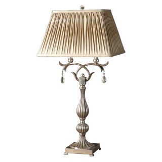 Uttermost Floriane Table Lamp   37.25H in. Champagne Silver Leaf   Table Lamps