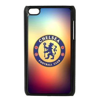Chelsea Football Club Logo Orange blue Galaxy Background Ipod Touch 4 Case Snap on Hard Case Cover   Players & Accessories