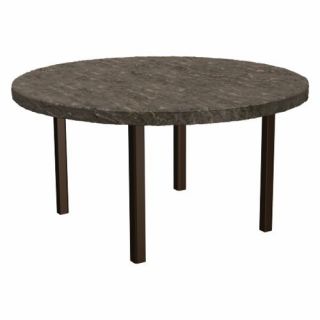 Homecrest Sandstone Universal Round Balcony Height Patio Dining Table   Patio Tables