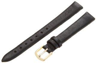 Hadley Roma Women's LSL832RA 120 12 mm Black Genuine Lambskin Leather WatchStrap: Watches