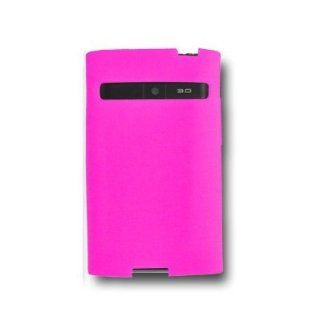 SOGA(TM) Hot Pink Silicone Rubber Skin Case Cover for StraightTalk, Net 10 LG Optimus Logic L35G / Dynamic L38C / Optimus L3 E400 Accessories [SWB294]: Cell Phones & Accessories