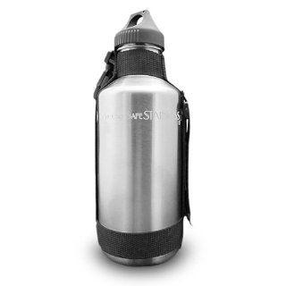 New Wave Enviro 40oz Stainless Steel Water Bottle with Strap : Camping And Hiking Equipment : Sports & Outdoors