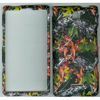 CAMO LEAVES HUNTER REAL TREE FACEPLATE PROTECTOR HARD RUBBERIZED CASE FOR LG OPTIMUS EXCEED VS840PP / LUCID 4G VS840 VERIZON PREPAID SNAP ON: Cell Phones & Accessories