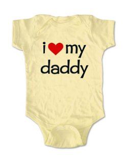 i love my daddy cute baby one piece   Infant Clothing (Newborn, Banana) : Infant And Toddler Bodysuits : Baby