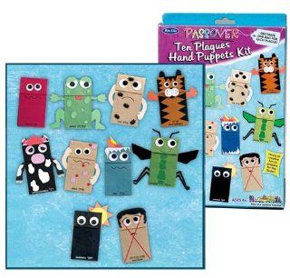 Passover 10 Plagues Hand Puppets Kit: Toys & Games