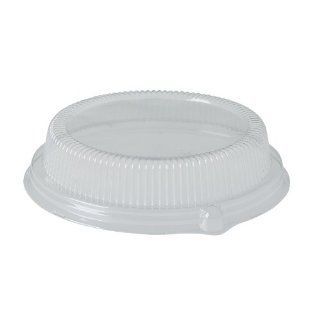 Solo LPF95 Polystyrene Plastic Dome Lid, 2 3/32" Height, For Platters/Plates/Bowls, Clear (Case of 300)