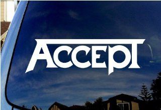 Accept Band Car Window Vinyl Decal 6" Wide 