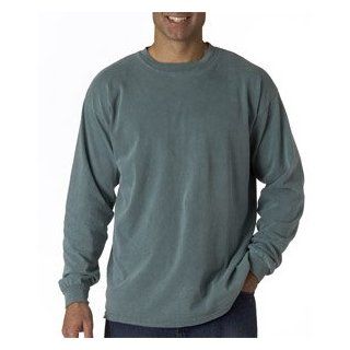 Comfort Colors by Chouinard Adult Heavyweight Long Sleeve Tee   Blue Spruce at  Mens Clothing store
