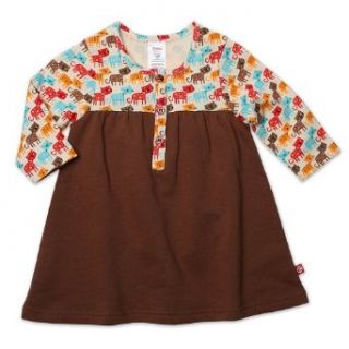 Zutano Baby Girls Infant Kitty Kat Henley Dress, Cream, 24 Months: Infant And Toddler Playwear Dresses: Clothing