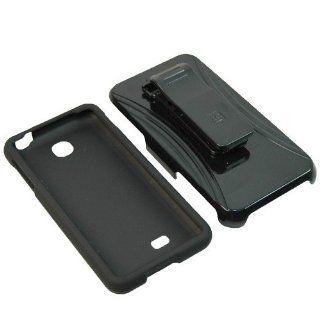 BC Hard Cover Combo Case Holster for AT&T LG Escape P870 Black: Cell Phones & Accessories
