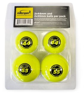 Killerspin 203 21 44 and 55 Millimeter Table Tennis Balls   4 Pack   Table Tennis Equipment